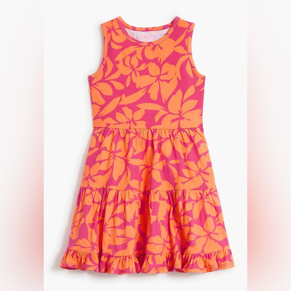 Crewcuts Girls' Hibiscus Tank Dress